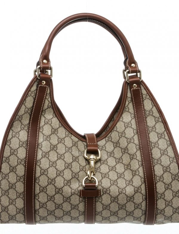 Gucci Brown GG Supreme Leather Joy Shoulder Bag