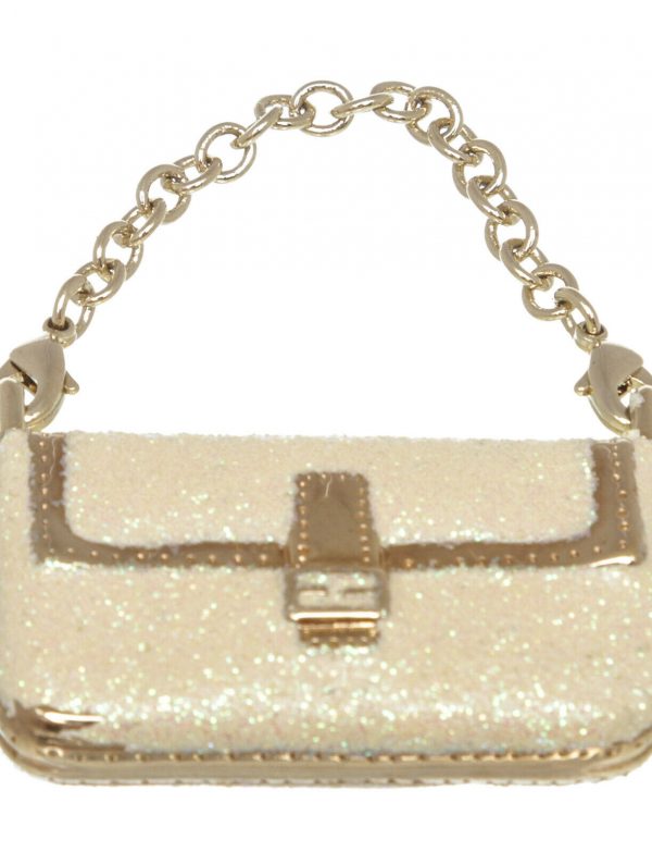 Fendi Cream Gold Nano Baguette Handbag Charm