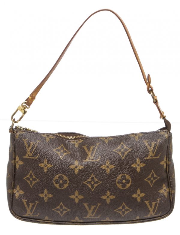 Louis Vuitton Monogram Canvas Leather Pochette Bag